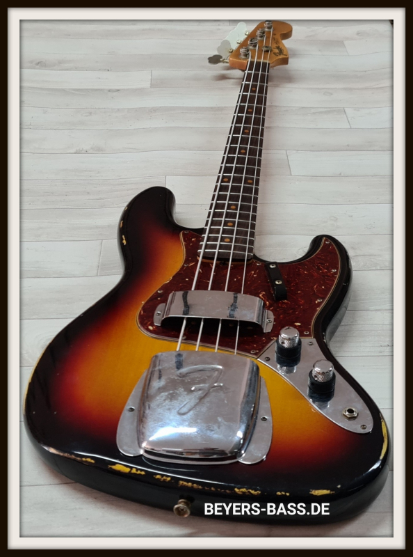 Fender Custom Shop LTD 60s Jazz Bass, Relic 3 Tone Sunburst, Limited Edition *B-Ware*